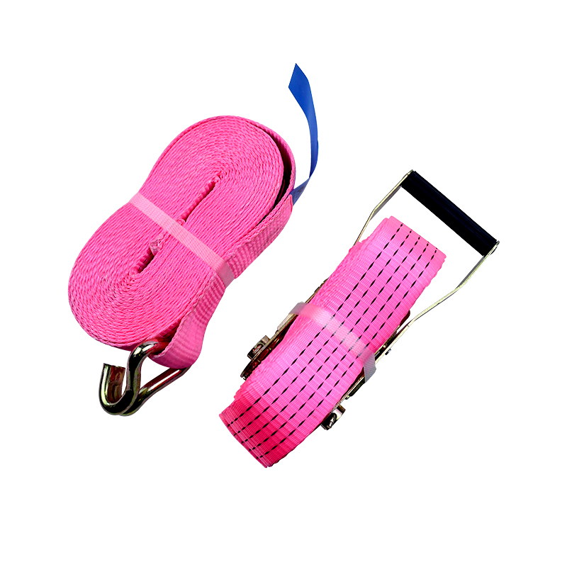 2 လက်မ 5T ရောင်စုံ ဇင့်လက်စွပ် Tie Down Buckle Polyester Strap