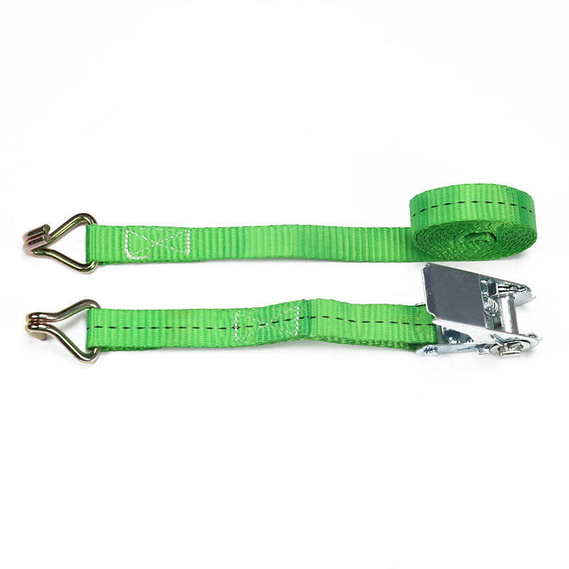 အစိမ်းရောင် Doubie J ချိတ် Ratchet Straps